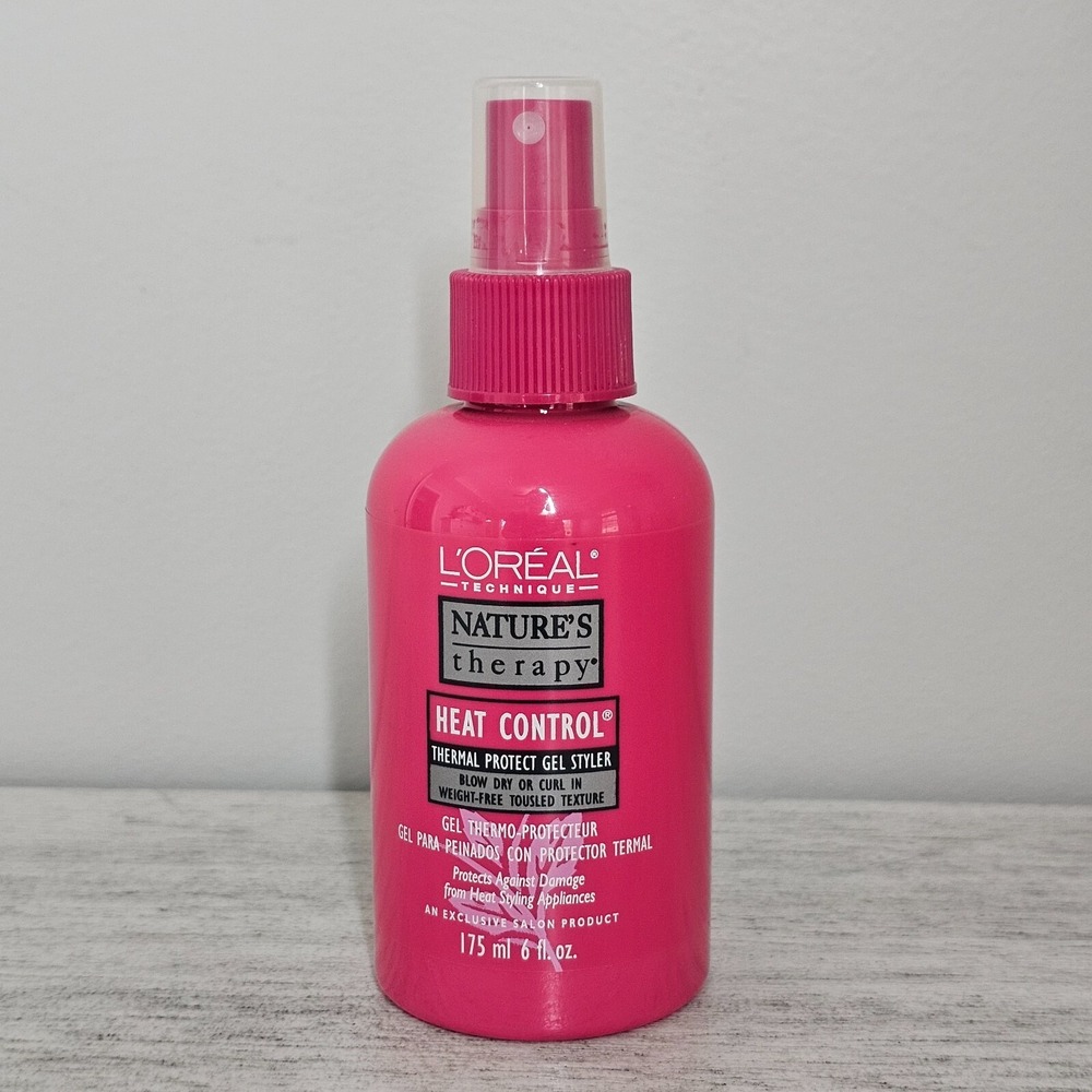 L'OREAL Natures Therapy HEAT CONTROL Thermal Protect Gel Styler Discontinued 6oz